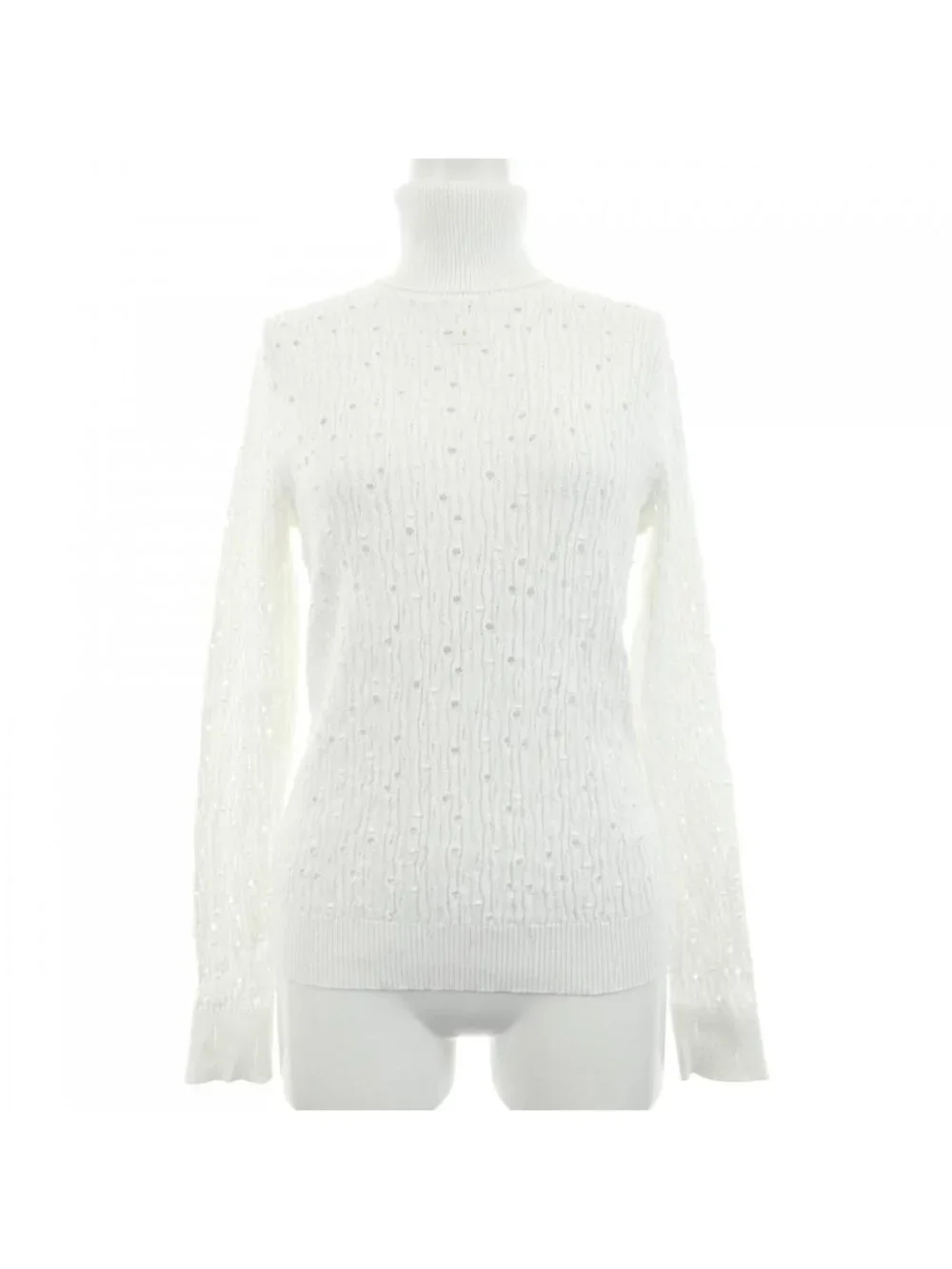 Chanel Knit Sweater White